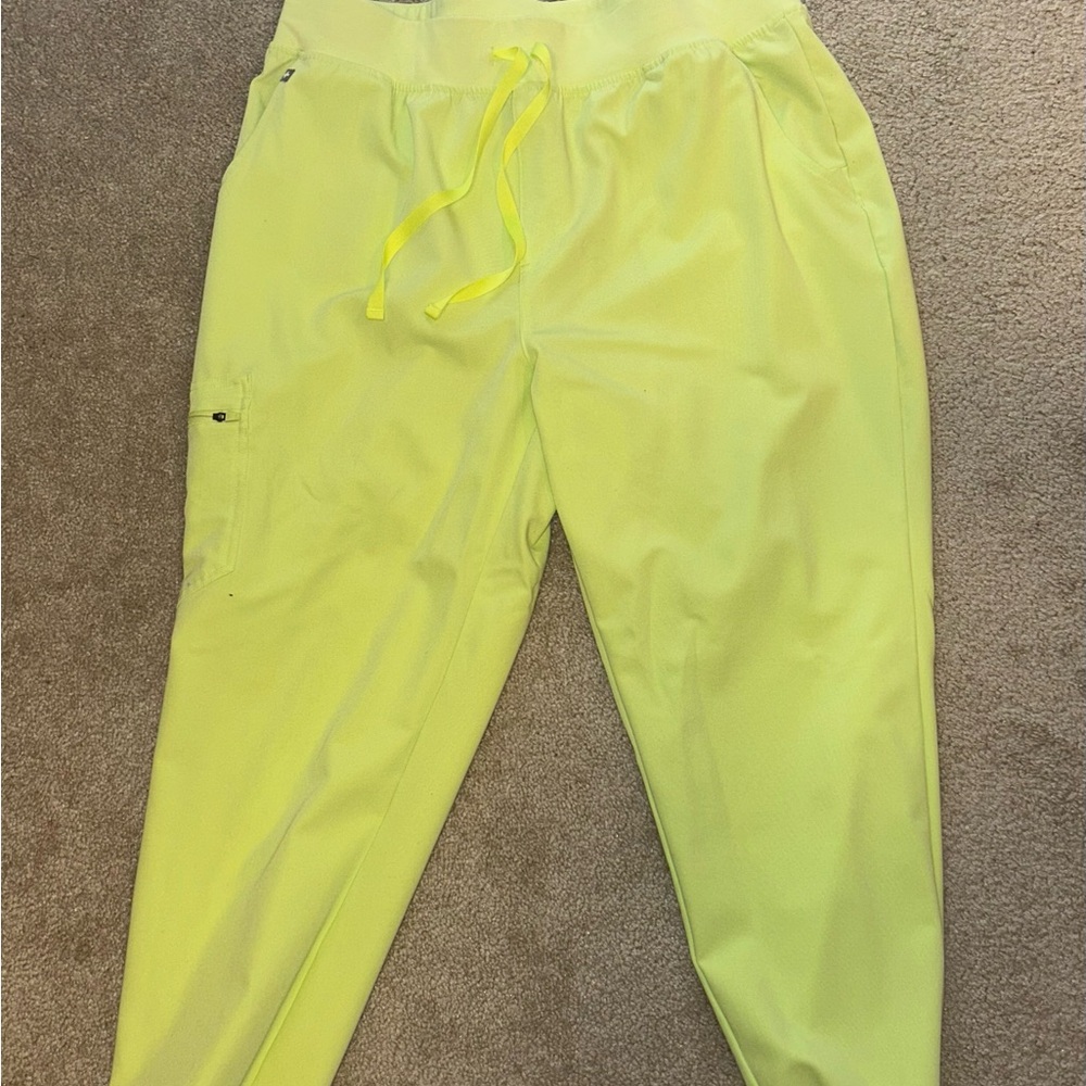 FIGS Womens High Waisted Zamora Joggers- Sea Mist